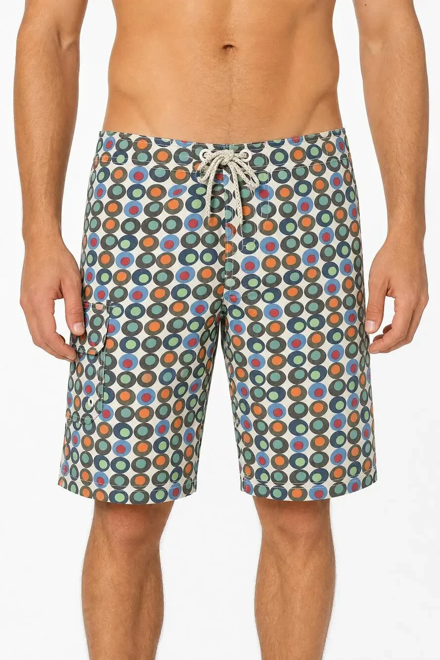 Tommy Bahama Relax Mens Geometric Board Shorts Swim Trunks L Preppy Vacation